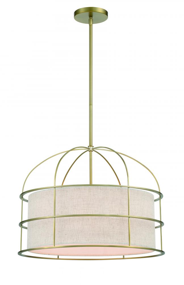 Gateway Park - 5 Light Convertible Pendant/Semi Flush