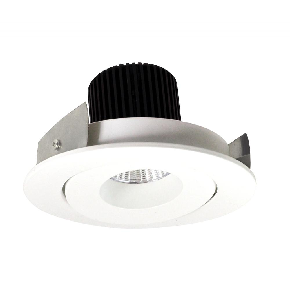 4" Iolite LED Round Adjustable Gimbal, 800lm / 14W, 5000K, Matte Powder White Finish