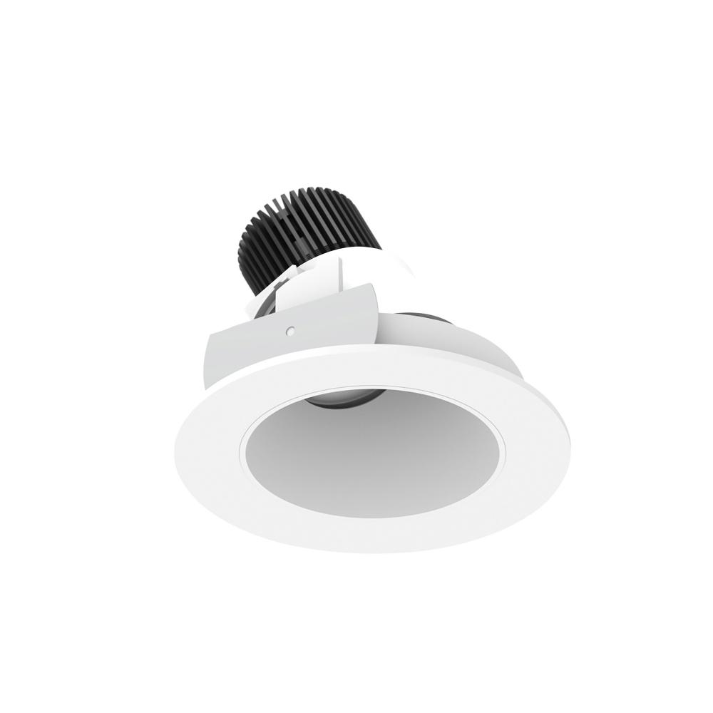 4" Iolite LED Round Adjustable Slot, 1000lm / 14W, 5000K, Matte Powder White Reflector / Matte