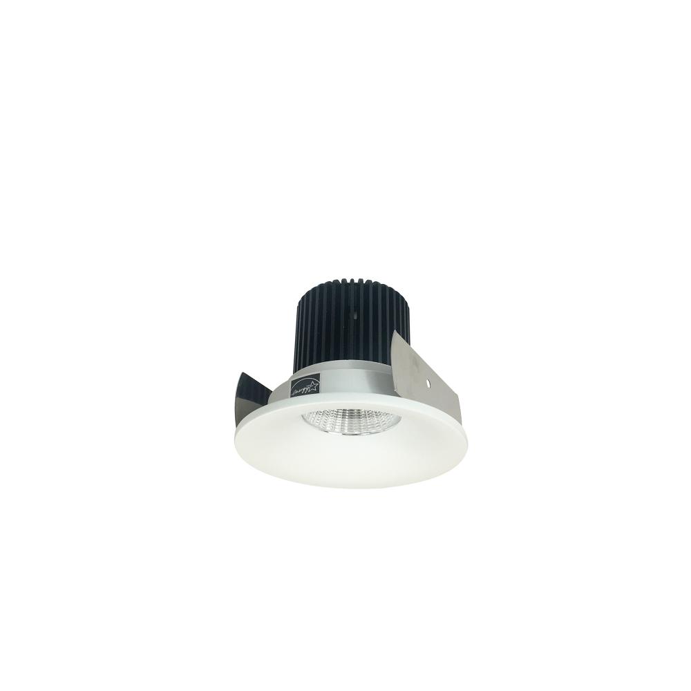 2" Iolite LED Round Bullnose, 1000lm / 14W, 2700K, Matte Powder White Finish