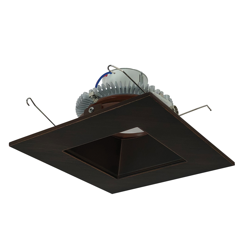 6" Cobalt Click LED Retrofit, Square Reflector, 750lm / 10W, 3500K, Bronze Reflector / Bronze