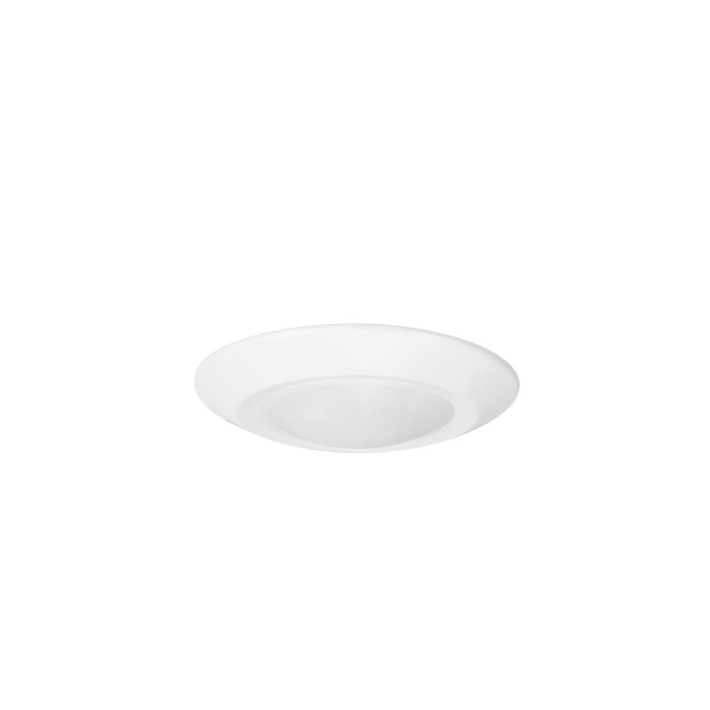 4" Regressed AC Opal LED Surface Mount, 700lm / 11W, 4000K, White finish