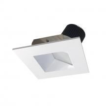 Nora NIO-4SW50XMPW/10 - 4" Iolite LED Square Wall Wash, 1000lm / 14W, 5000K, Matte Powder White Reflector / Matte Powder