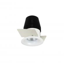 Nora NIOB-1RNB35XMPW - 1" Iolite LED BWF Round Bullnose, 600lm, 3500K, Matte Powder White Reflector / Matte Powder