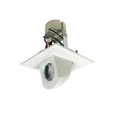 Nora NLCBC-487040XMPW/A - 4" Cobalt Square Adjustable Elbow LED Retrofit, 800lm / 12W, 4000K, Matte Powder White Finish