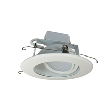 Nora NLCBC-66927XMPW - 6" Cobalt Adjustable LED Retrofit, 1200lm / 14W, 2700K, Matte Powder White Reflector / Matte