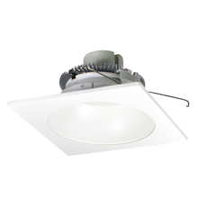 Nora NLCBC2-65327MPW/10 - 6" Cobalt Click LED Retrofit, Square Reflector with Round Aperture, 1000lm / 12W, 2700K, Matte