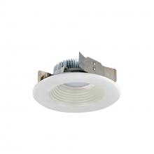 Nora NLCBS-4W528540WW - 4" Cobalt Shallow High Lumen LED Trim, Round Baffle, 850lm, 4000K, White