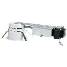 Nora NLR-403S - 4" Shallow Low Voltage Remodel Housing, 120V/12V Mag. Transformer, Max 50W