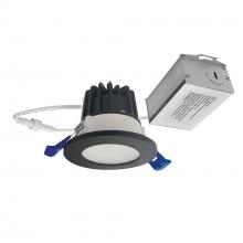 Nora NM2-2RDCS4030BB - 2" M2 Round LED Lensed Downlight, 400lm / 6W, 3000K, 120V, Matte Black