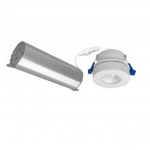 Nora NMW-227MPW - 2" M-Wave Can-less Adjustable LED Downlight, 2700K, Matte Powder White finish