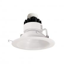 Nora NRMC3-62L140FWW - 6" Marquise III Retrofit, White Baffle/White Flange, 120-277V; 0-10V Dimming, 1300lm / 12W,