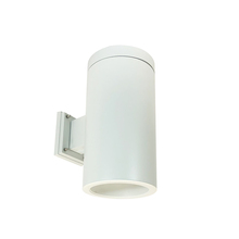 Nora NYLS3-6W1L135NC12WWW - 6" Sapphire III Wall Mount White Cylinder, Matte Powder White Reflector/Matte Powder White