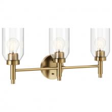 Kichler 55185CPZ - Madden 24 Inch 3 Light Vanity with Clear Glass in Champagne Bronze