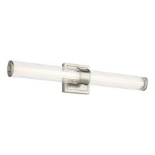 Kichler 55196NILED - Laurene 26.5" Linear Bath Bar Medium LED with Clear Fluted Glass in Brushed Nickel