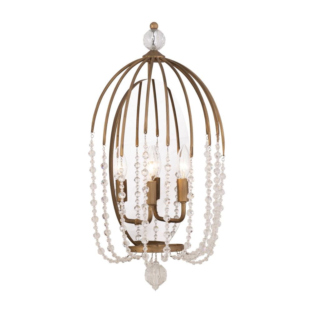 Voliere 2-Lt Sconce - Havana Gold