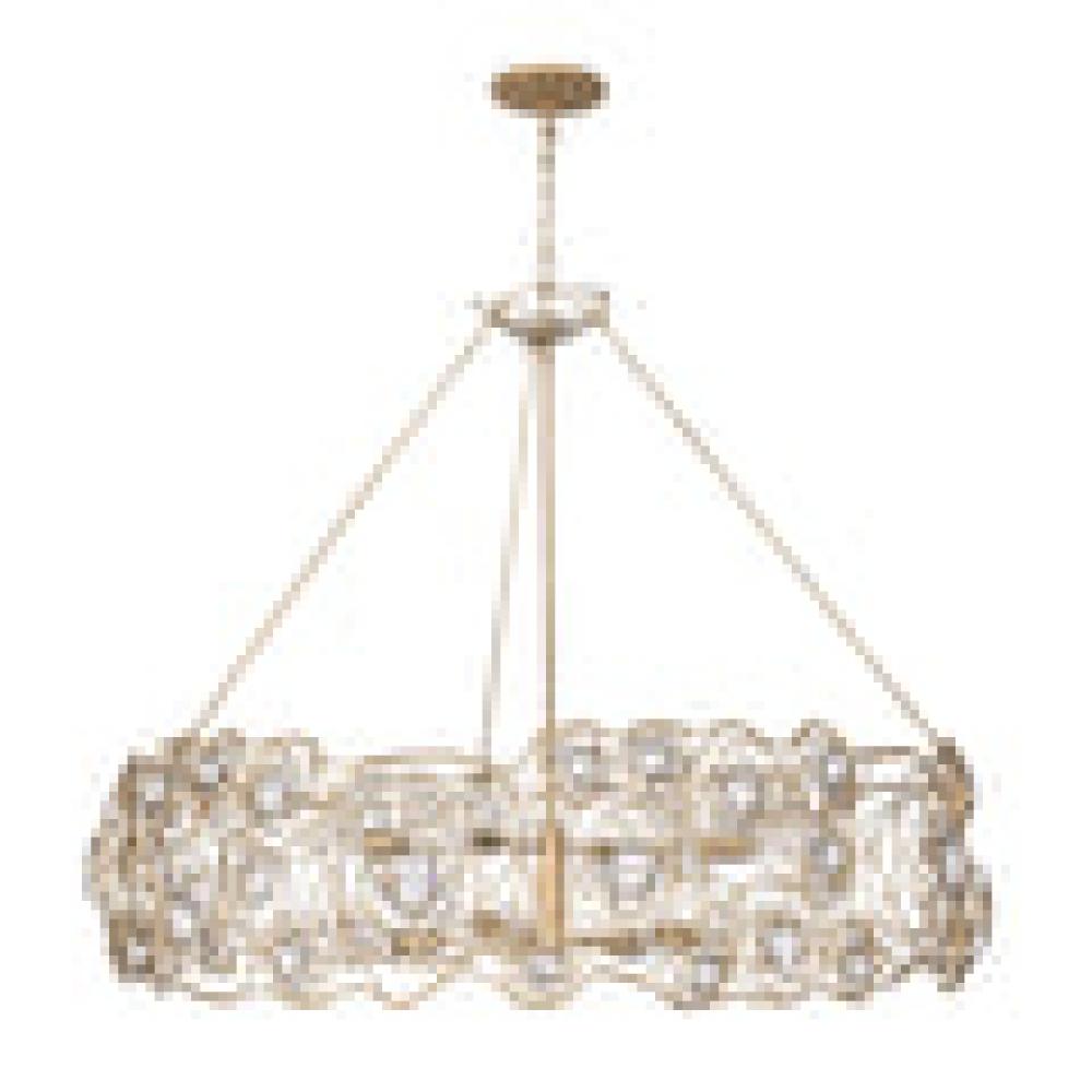 Ethereal Rose 8-Lt Chandelier - Havana Gold Ombre