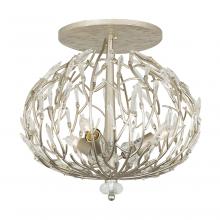 Varaluz 271S03GD - Bask 3-Lt Crystal Ceiling Mount - Gold Dust