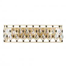 Varaluz 345B03FGMB - Windsor 3-Lt Crystal Bath - French Gold/Matte Black