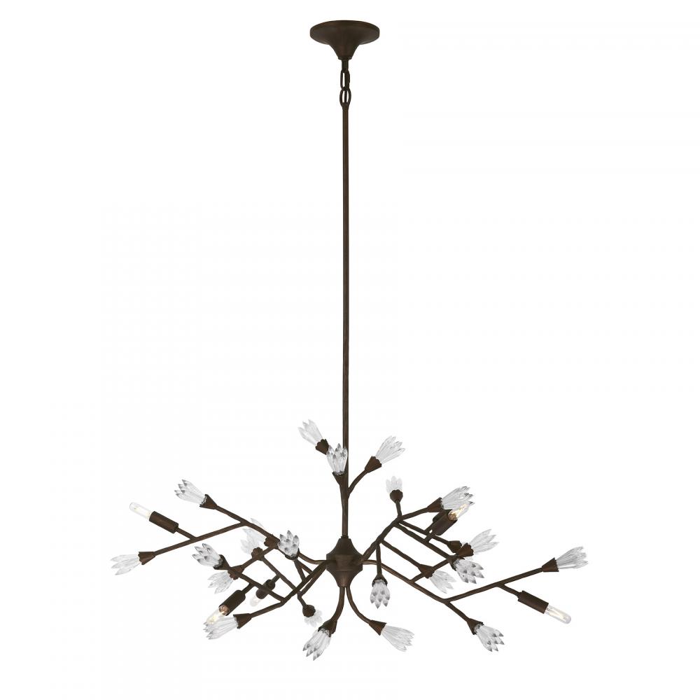 Malinda 6-Light Chandelier in Bark by Breegan Jane