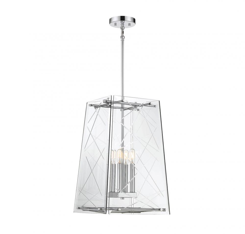 Kole 4-Light Pendant in Polished Chrome