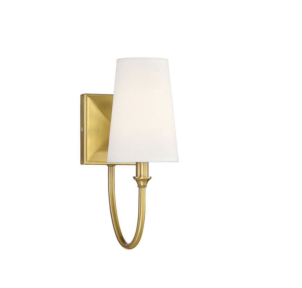 Cameron 1-Light Wall Sconce in Warm Brass