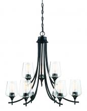 Savoy House 1-4033-9-BK - Octave 9-Light Chandelier in Black