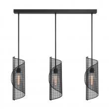 Savoy House 1-8031-3-89 - Hillbourne 3-Light Linear Chandelier in Matte Black