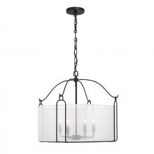 Savoy House 7-1693-4-89 - Ashlay 4-Light Pendant in Matte Black