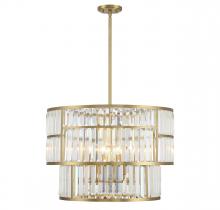 Savoy House 7-2224-5-322 - Rohe 5-Light Pendant in Warm Brass