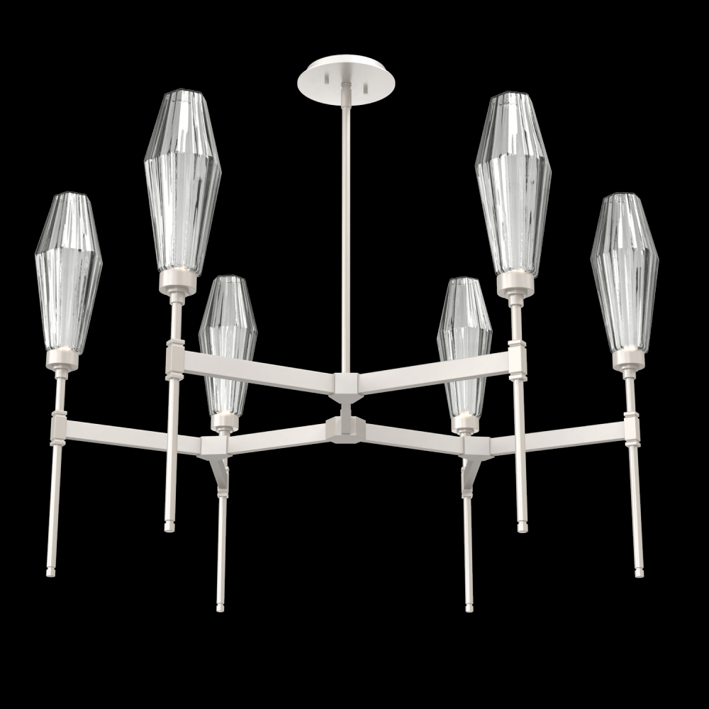 Aalto Round Chandelier-37-Metallic Beige Silver