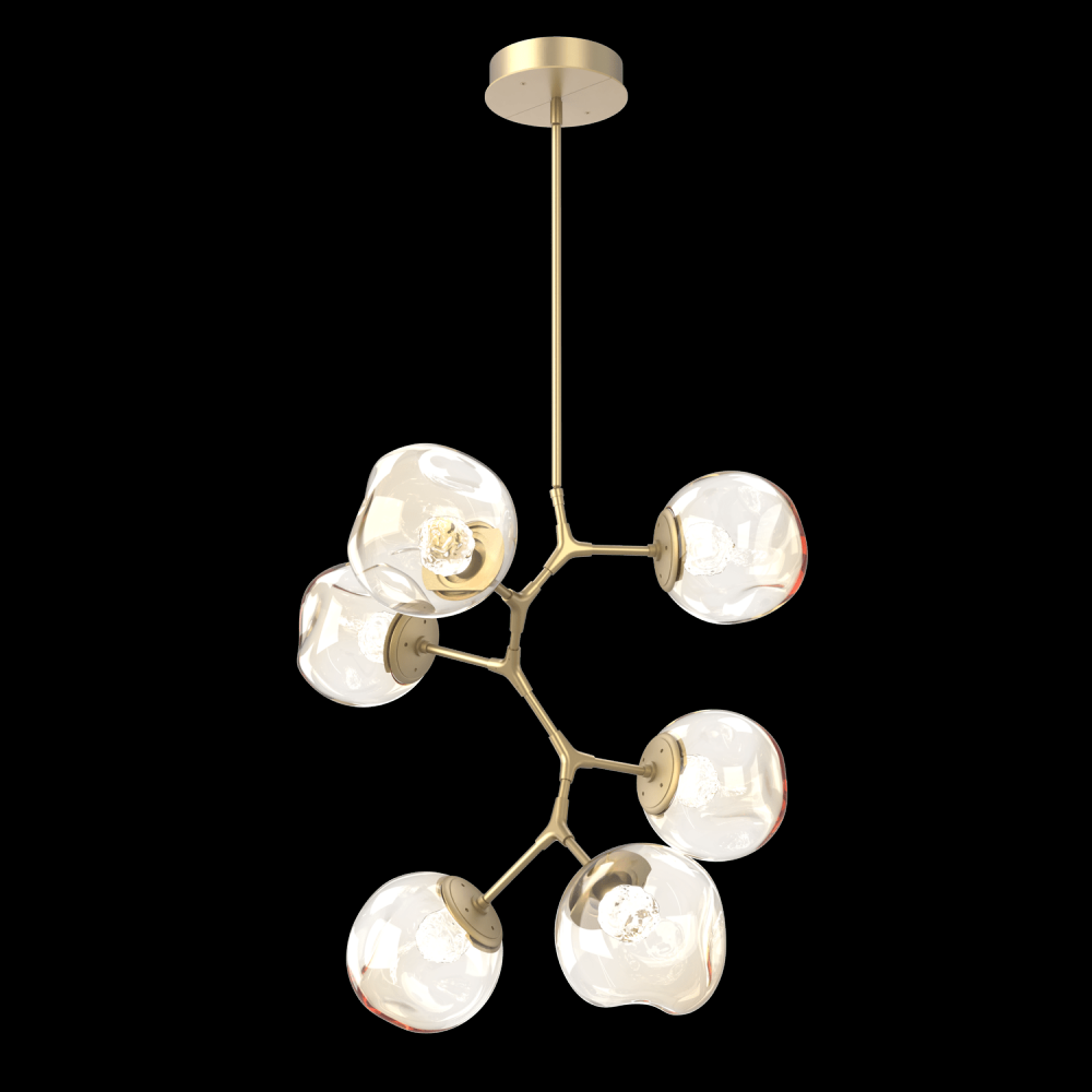 Luna 6pc Vine-Gilded Brass-Floret Inner