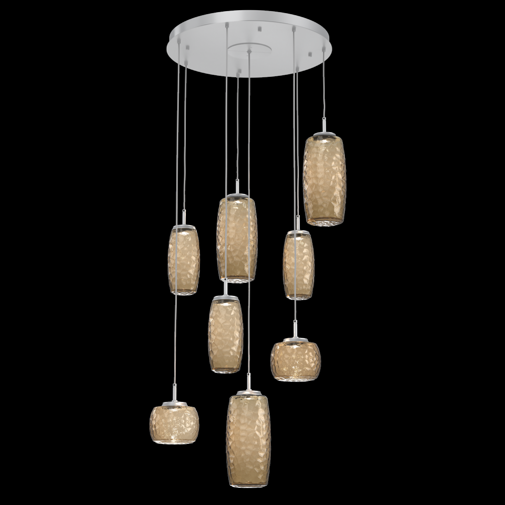 Vessel Round 8pc Multi-Pendant