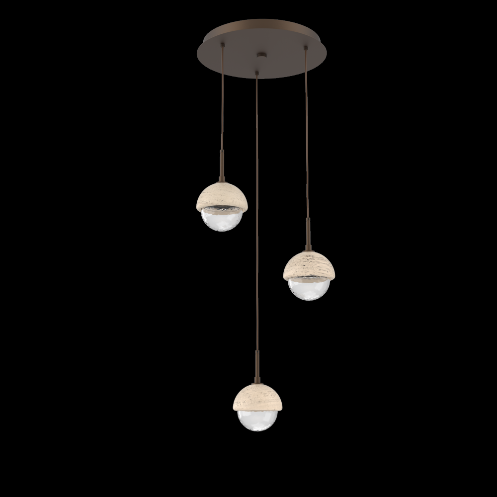 Cabochon Round Pendant Chandelier