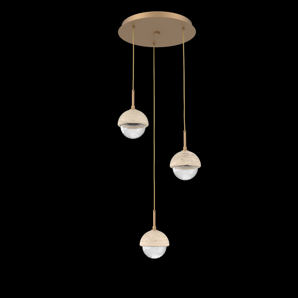 Cabochon Round Pendant Chandelier