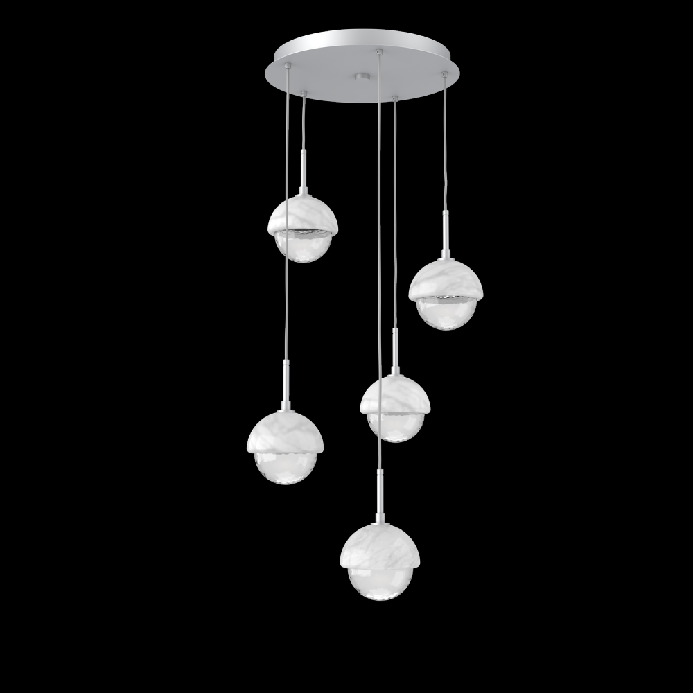 Cabochon Round Pendant Chandelier