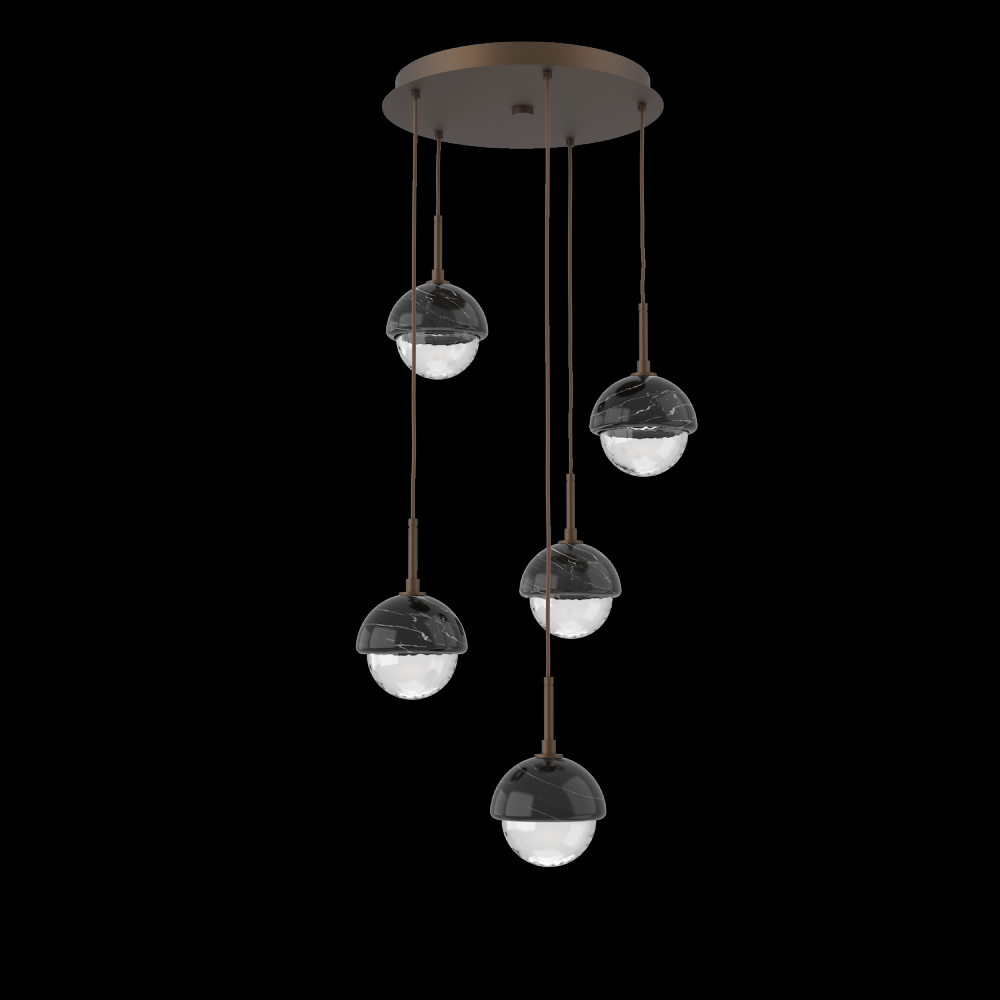 Cabochon Round Pendant Chandelier