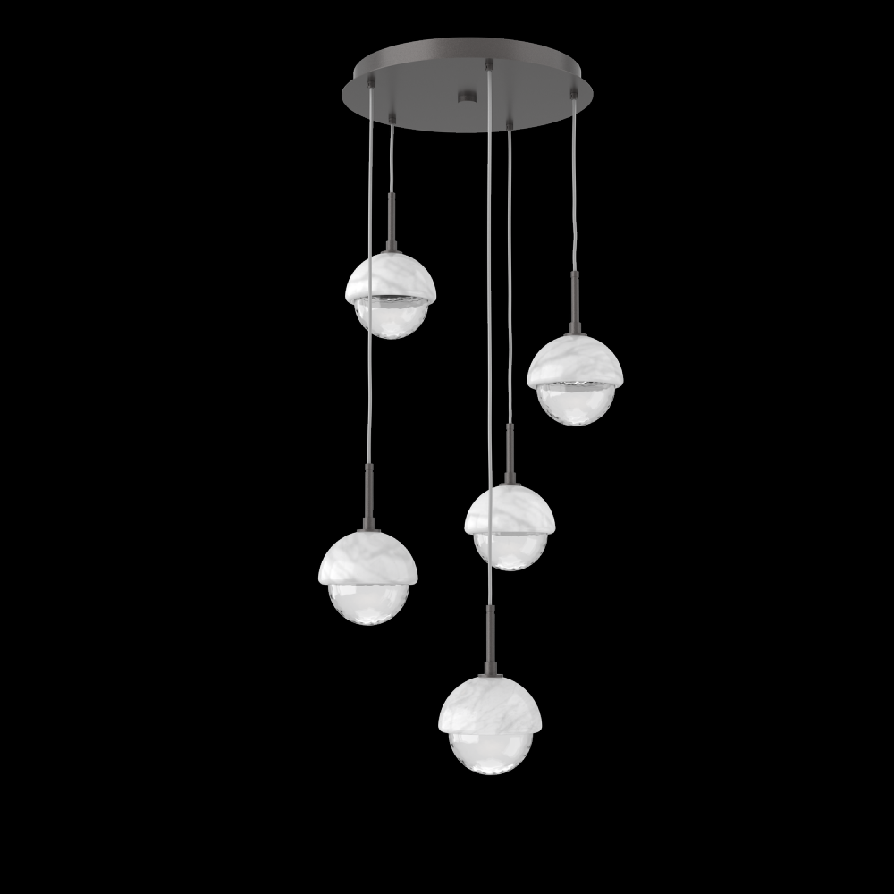 Cabochon Round Pendant Chandelier