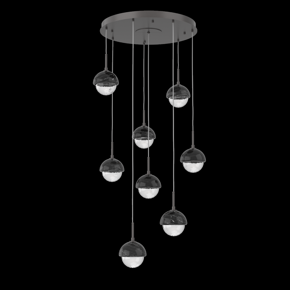 Cabochon Round Pendant Chandelier