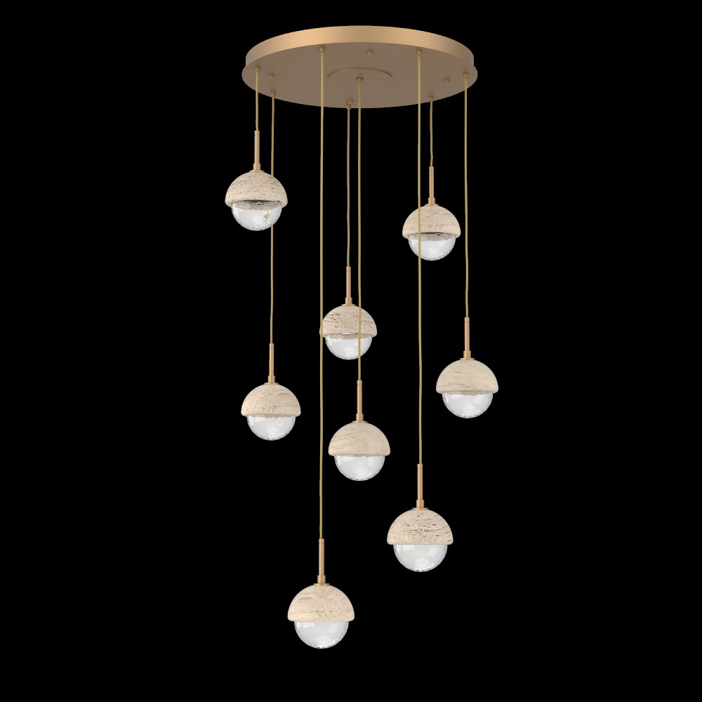 Cabochon Round Pendant Chandelier