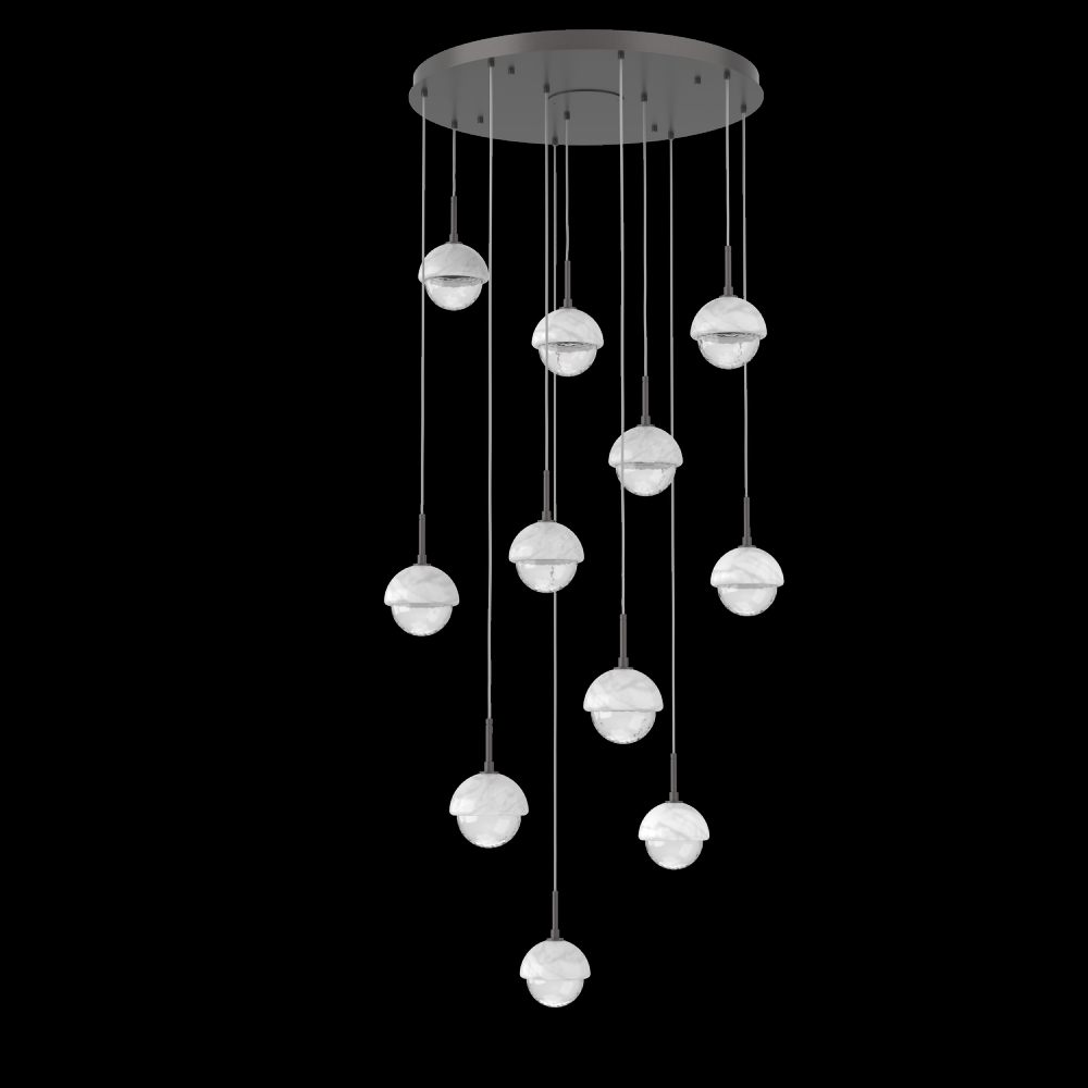 Cabochon Round Pendant Chandelier