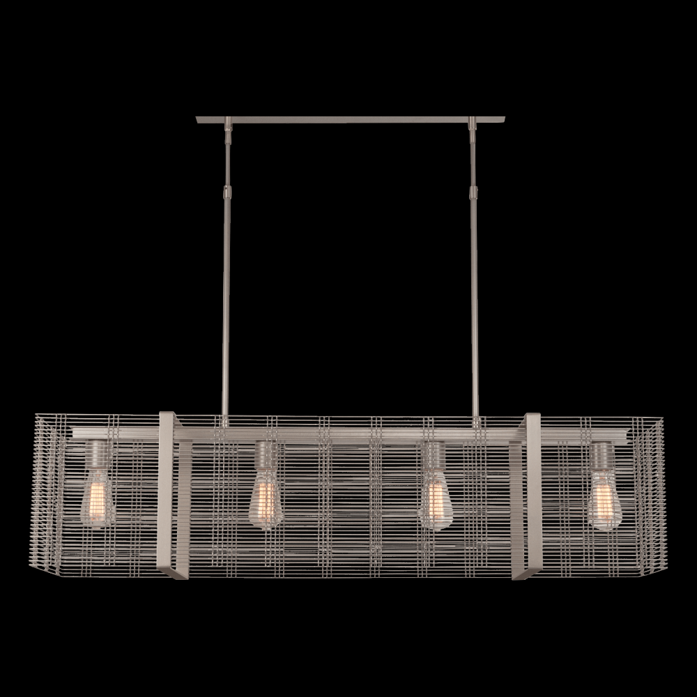 Downtown Mesh Linear Suspension-74-Burnished Bronze