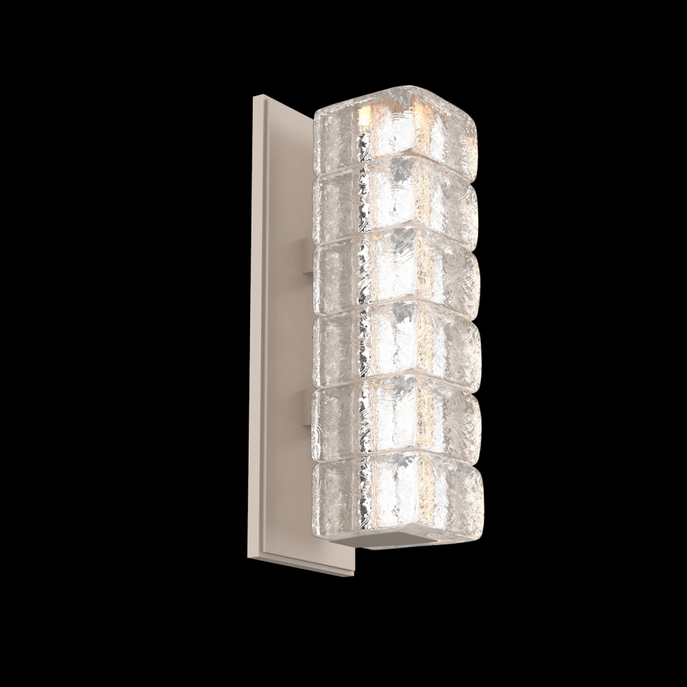 Asscher Sconce-Flat Bronze-Asscher Clear