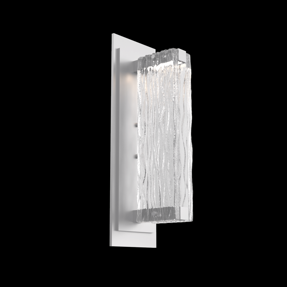 Tabulo Sconce-Classic Silver-Tidal Cast Glass