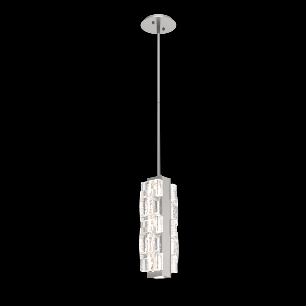 Tessera Pendant-Beige Silver-Tetro Cast Glass