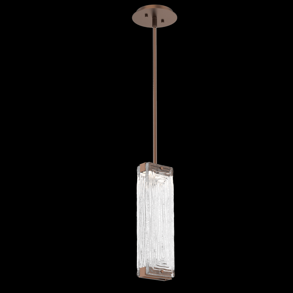 Tabulo Pendant-Burnished Bronze-Linea Cast Glass