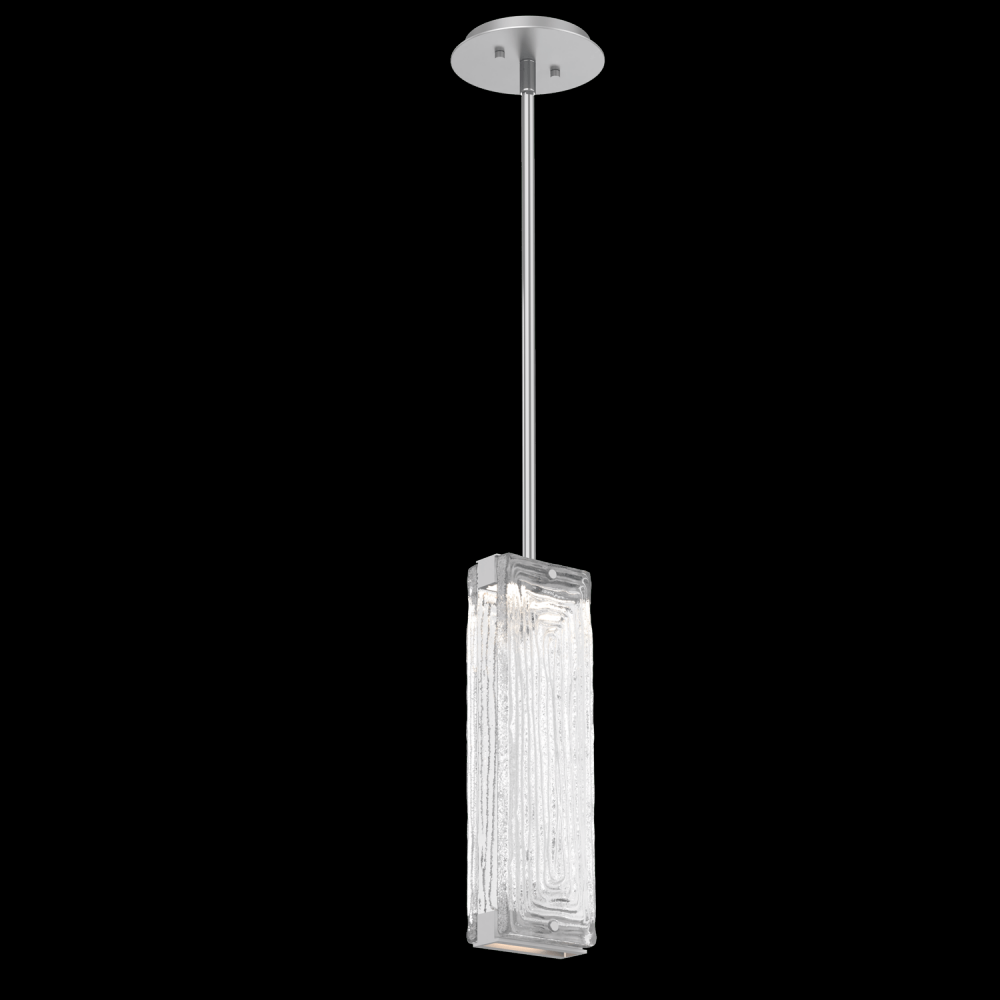 Tabulo Pendant-Classic Silver-Linea Cast Glass