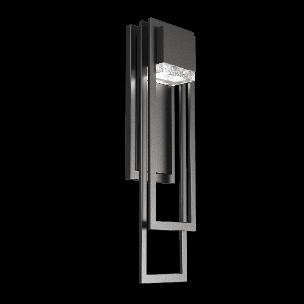 Cascade Sconce 18"-Argento Grey-Clear Cast