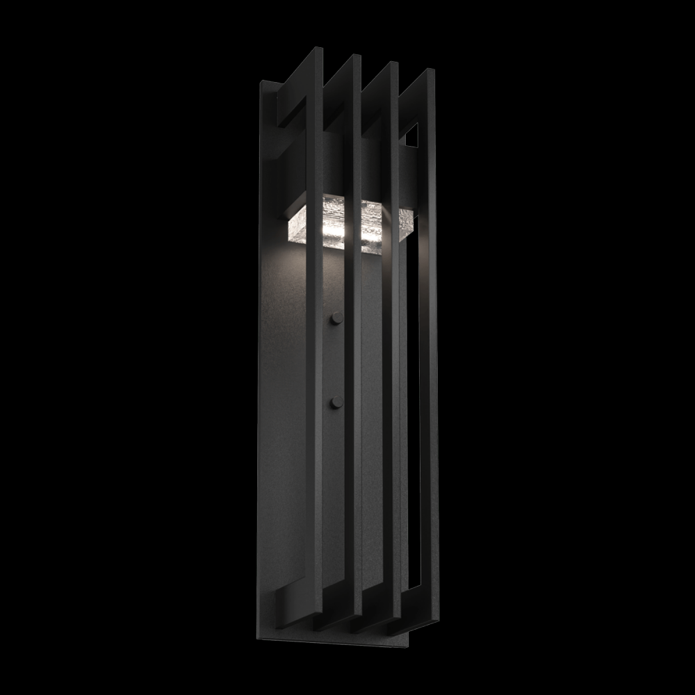 Avenue 18" Sconce-Textured Black-Clear Cast