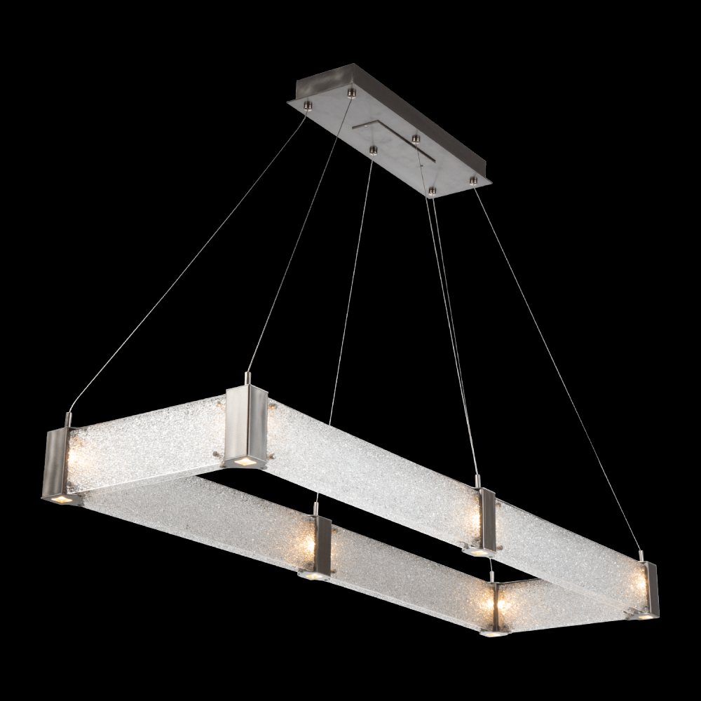 Parallel Rectangular Chandelier - 60-Matte Black